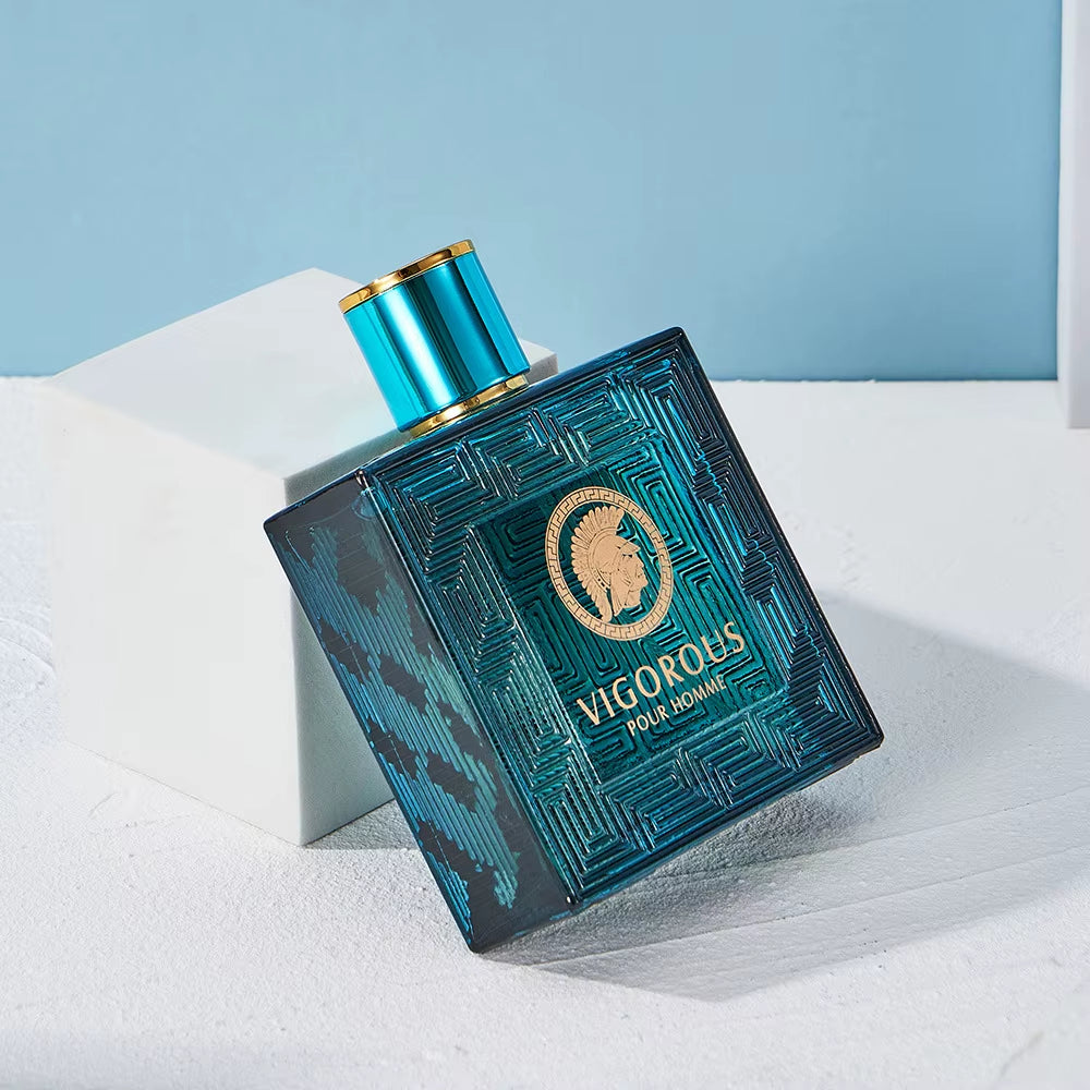 100ML 3.4FL.OZ Men'S Perfume Eros EDP, Fougère Notes Men'S Colognes Vanilla, Green Leaves, Fresh & Spicy Fragrance Spray for Man
