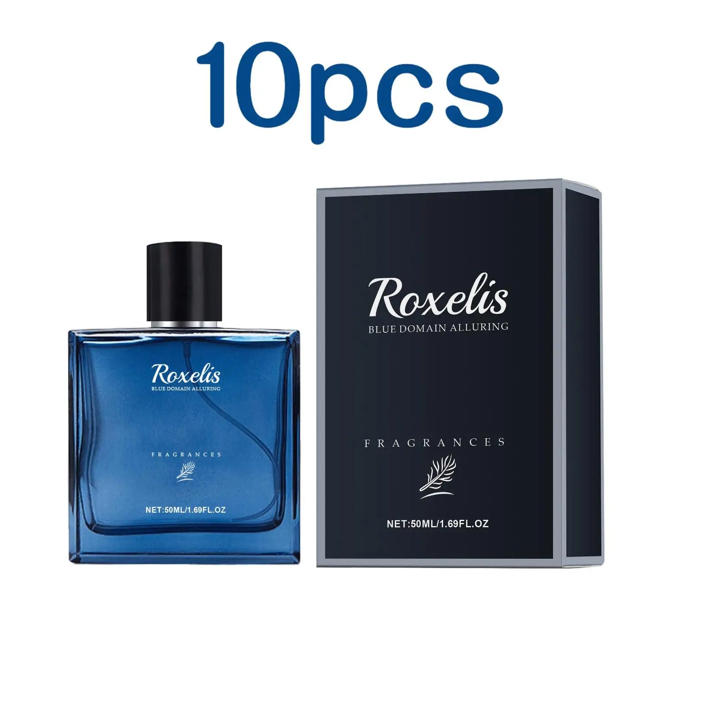 Roxelis 50ml Charmig Cologne Perfume Spray Men's Blue Domain Fragrance Lasting Scent Pheromone Flirting Romantic Dating Perfume