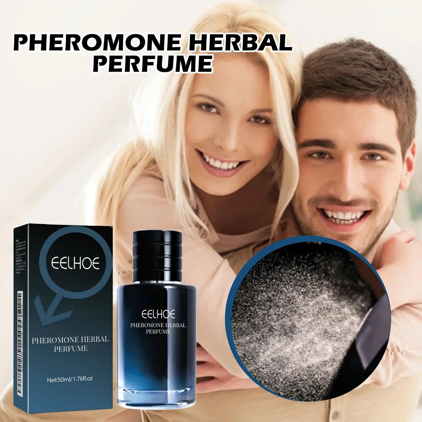 Long Lasting Pheromone Perfume for Men The Silent Law of Attraction Charms Attracts The Opposite Balminess Body 50ml