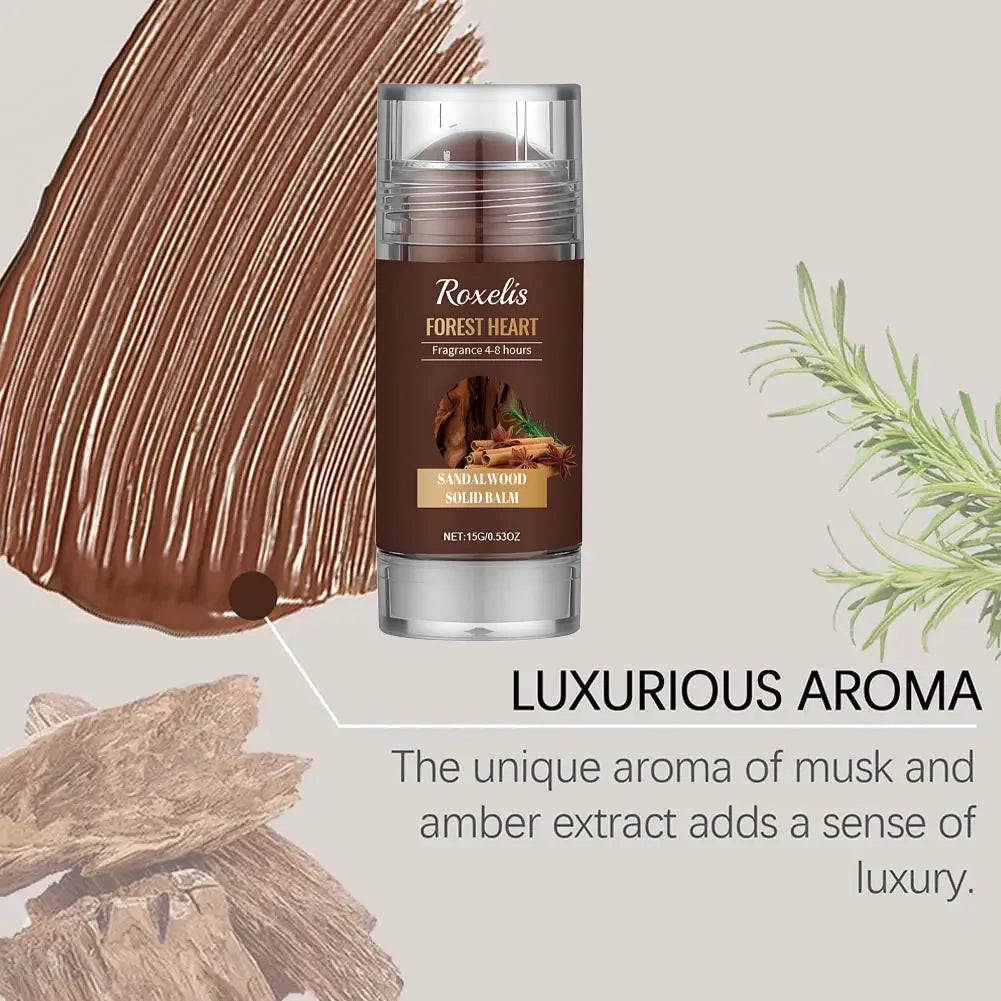 Sandalwood Perfume Balm Long Lasting Body Scent Temptation Flirting Charming Attraction Natural Fragrance Deodorant Solid Stick