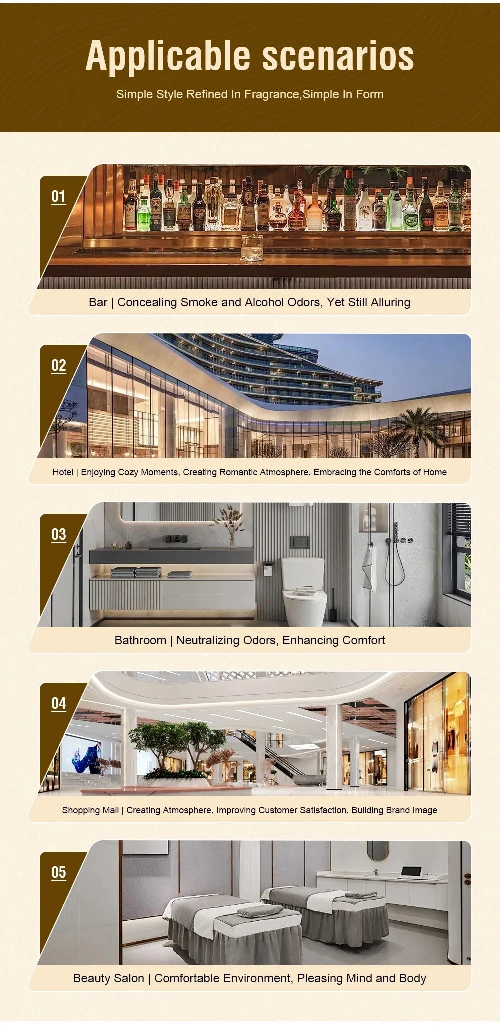 Perfume Hotel Essential Oil 500ML Home Air Freshener Pure plant essential oil Hotel Room Fragrance Diffuser Air Purifier