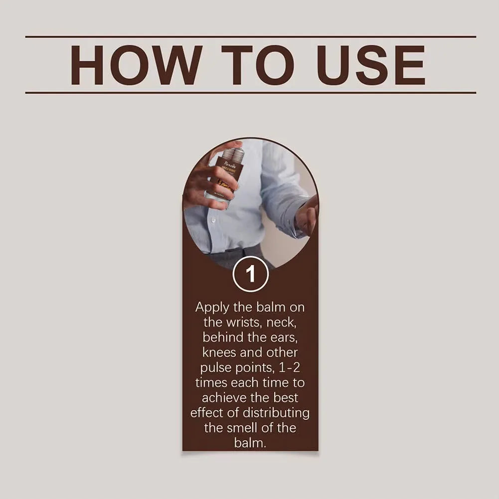 Sandalwood Perfume Balm Long Lasting Body Scent Temptation Flirting Charming Attraction Natural Fragrance Deodorant Solid Stick