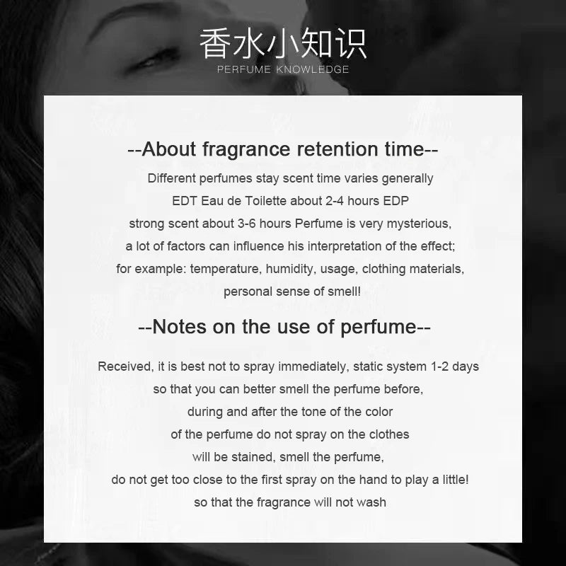 100ml Quality Brand Cologne Perfume Men Long Lasting Woody Citrus Floral Women Fragrance Body Spray Dating Perfume Gifts