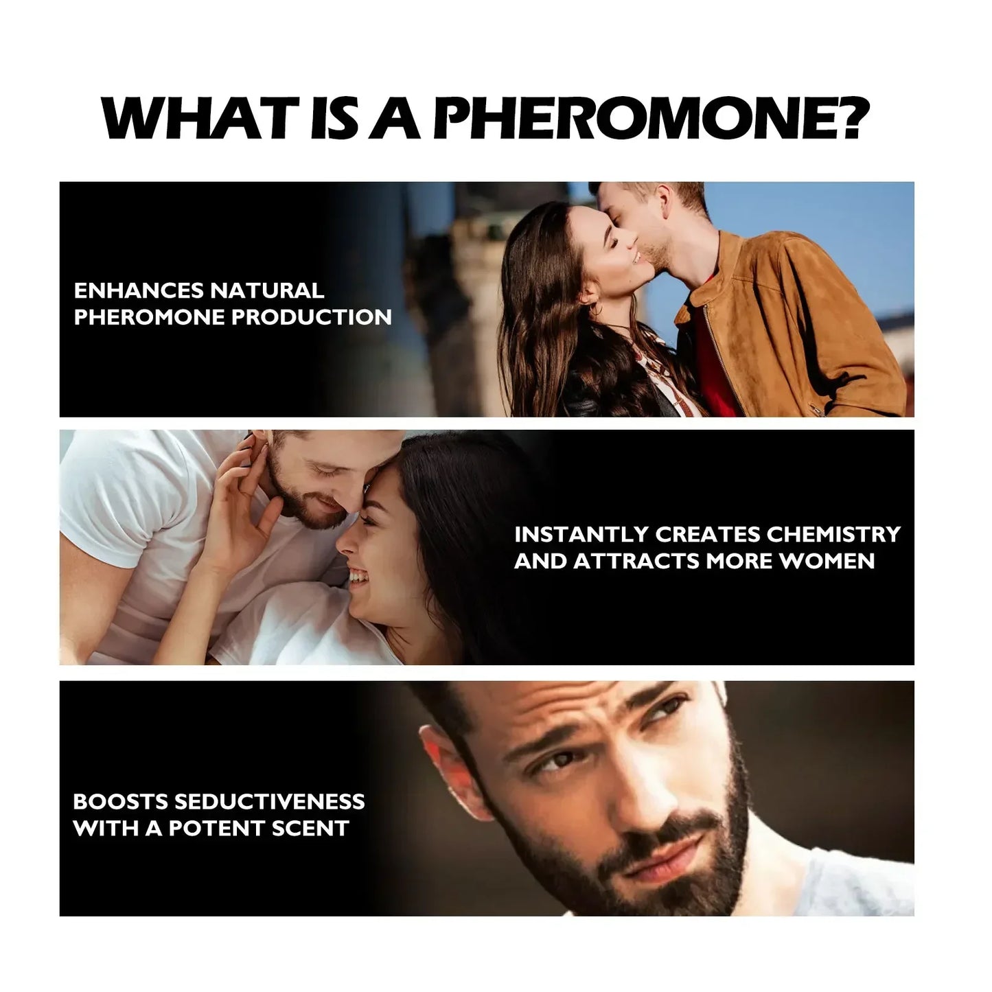 Long Lasting Pheromone Perfume for Men The Silent Law of Attraction Charms Attracts The Opposite Balminess Body 50ml