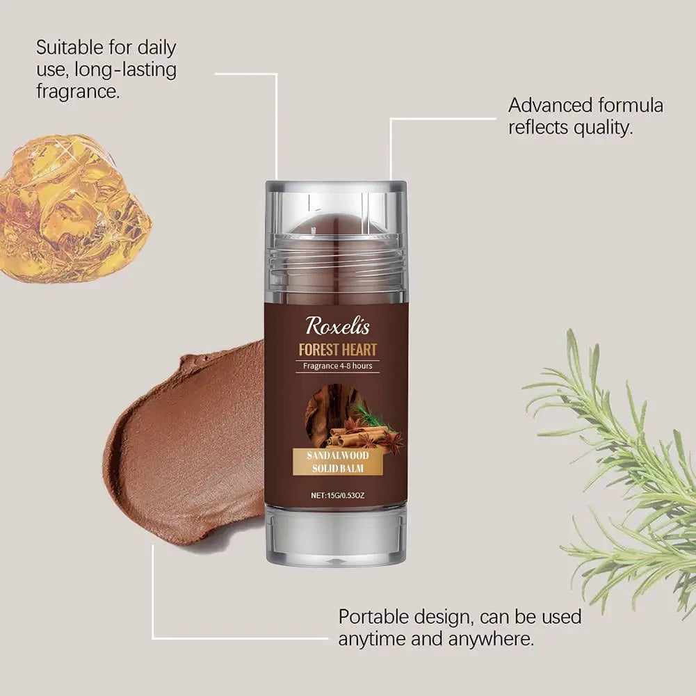 Sandalwood Perfume Balm Long Lasting Body Scent Temptation Flirting Charming Attraction Natural Fragrance Deodorant Solid Stick