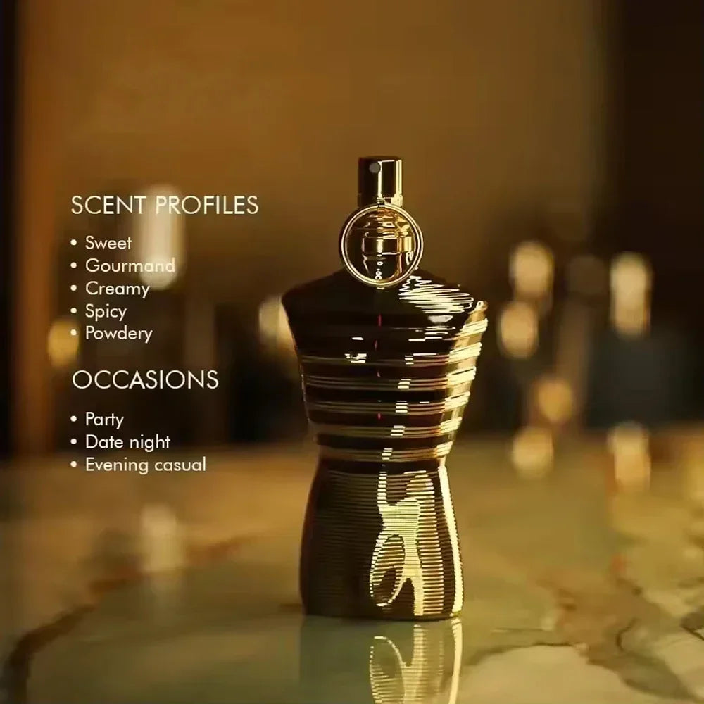 Le Male Le Parfum Gaultier for Men Eau de Parfum Intense Spray Luxury Cologne Perfume Long Lasting Original Perfumes Pheromones