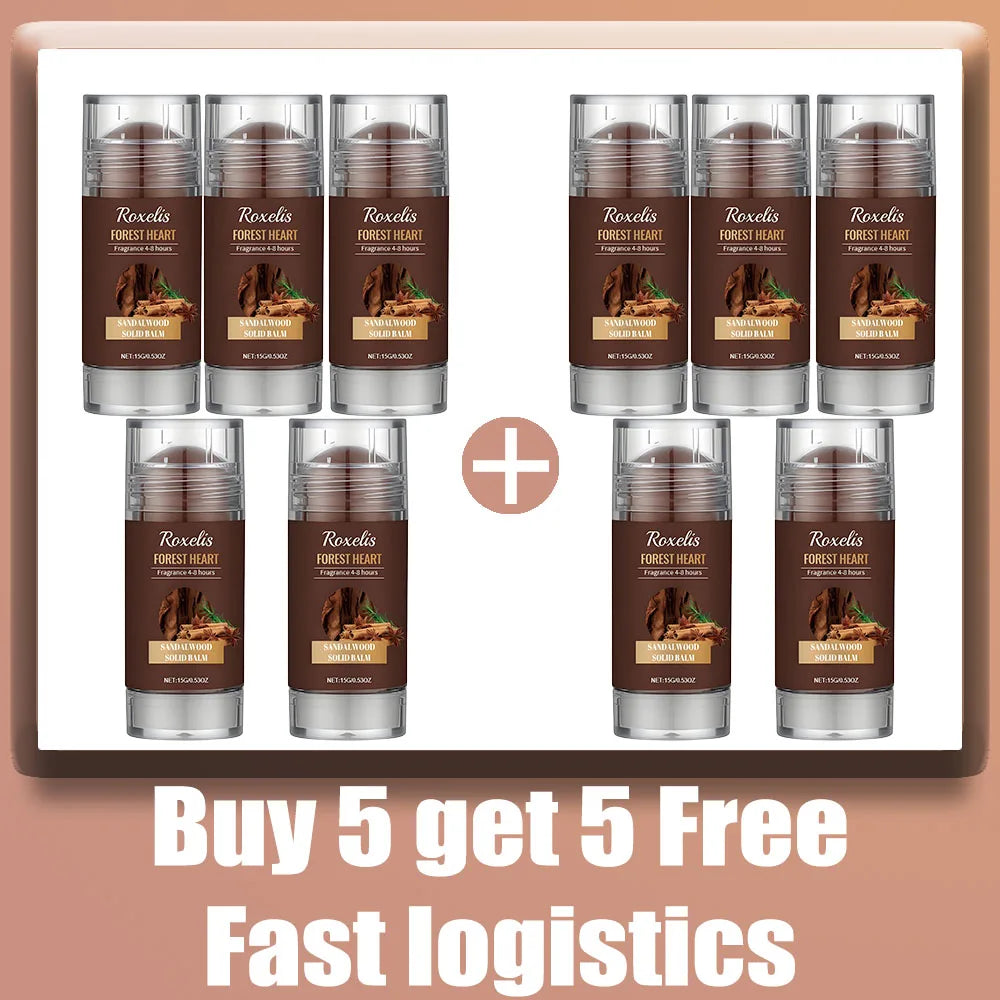 Sandalwood Perfume Balm Long Lasting Body Scent Temptation Flirting Charming Attraction Natural Fragrance Deodorant Solid Stick