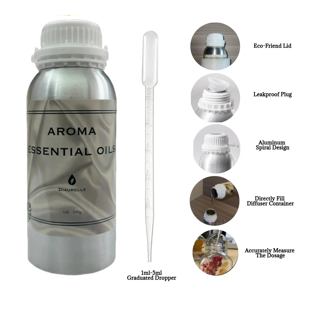 Perfume Hotel Essential Oil 500ML Home Air Freshener Pure plant essential oil Hotel Room Fragrance Diffuser Air Purifier