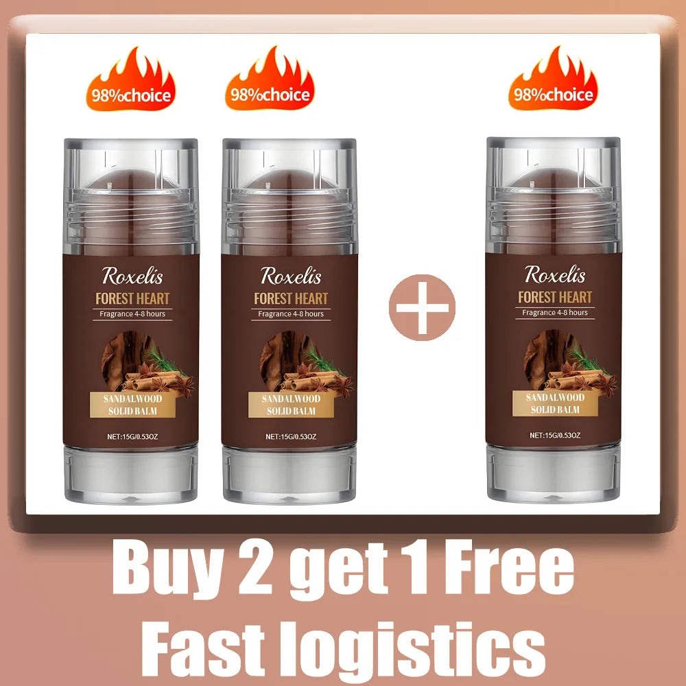 Sandalwood Perfume Balm Long Lasting Body Scent Temptation Flirting Charming Attraction Natural Fragrance Deodorant Solid Stick