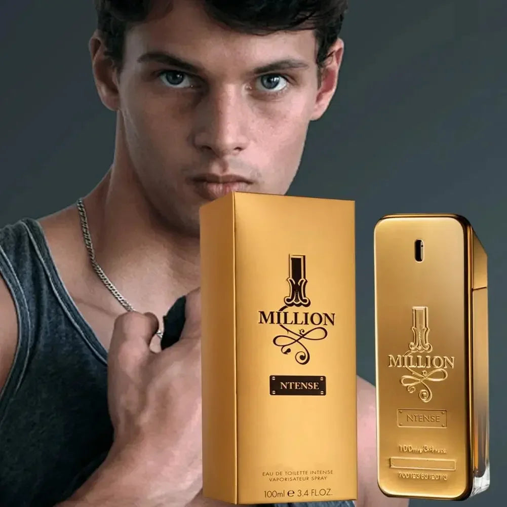 Perfume 100ml Golden Million Gold Brick Extrait - Men's Long-Lasting Woody Perfume Men's Perfume Pray Fragrance Cologne