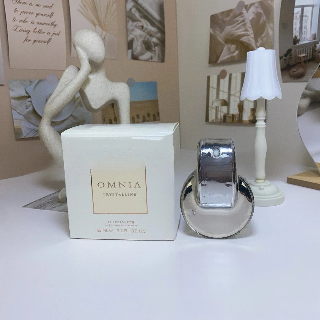 65ML Classic Perfumes Series Women's White Crystal Amethyst Powder Crystal Women Perfume Men Body Fragrance Spray Eau De Perfum