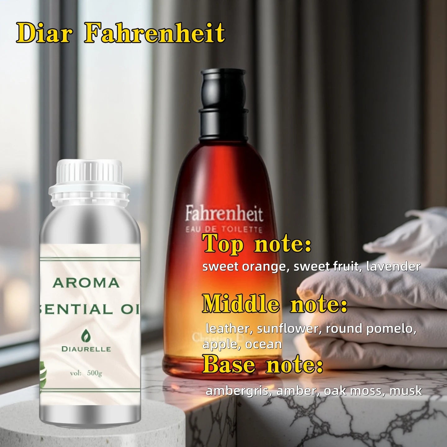 Perfume Hotel Essential Oil 500ML Home Air Freshener Pure plant essential oil Hotel Room Fragrance Diffuser Air Purifier