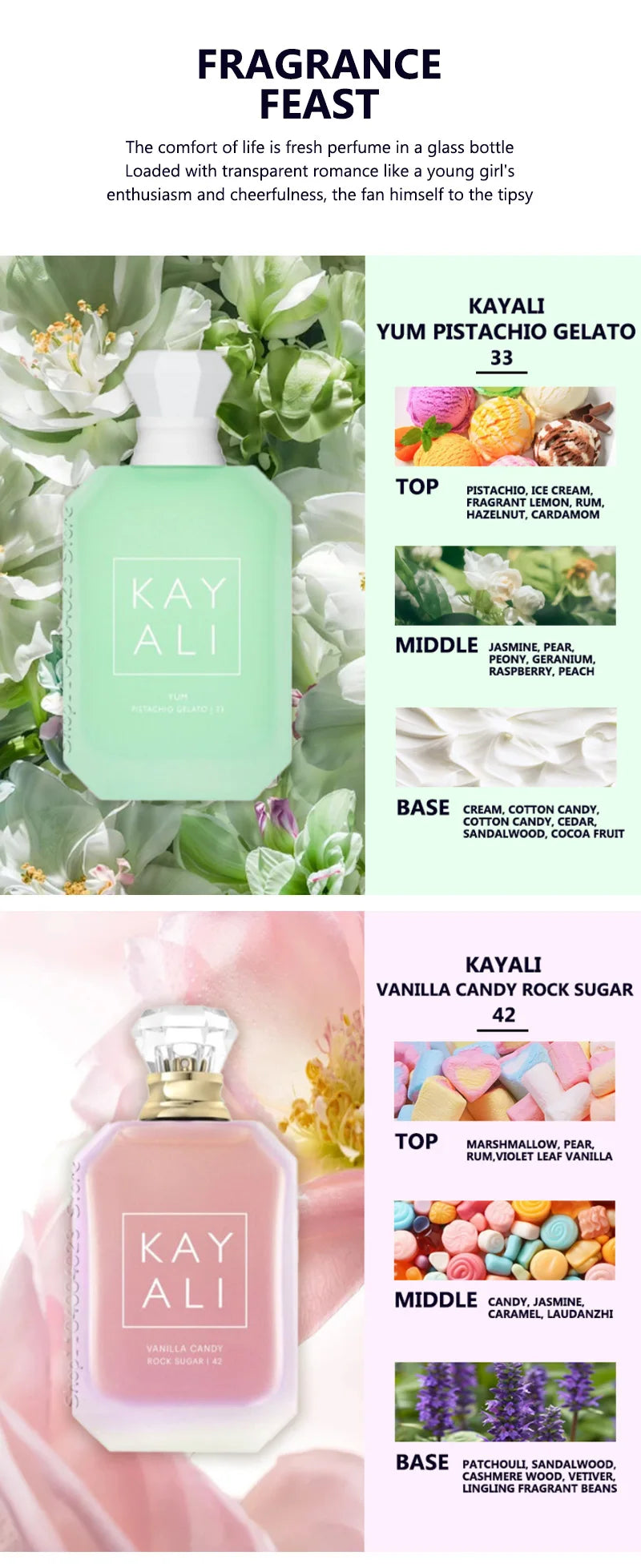 100ML Kayali Eau de Parfum Long-Lasting Fragrance For Unisex Original Arabic Perfume Middle Eastern Brand Perfumes