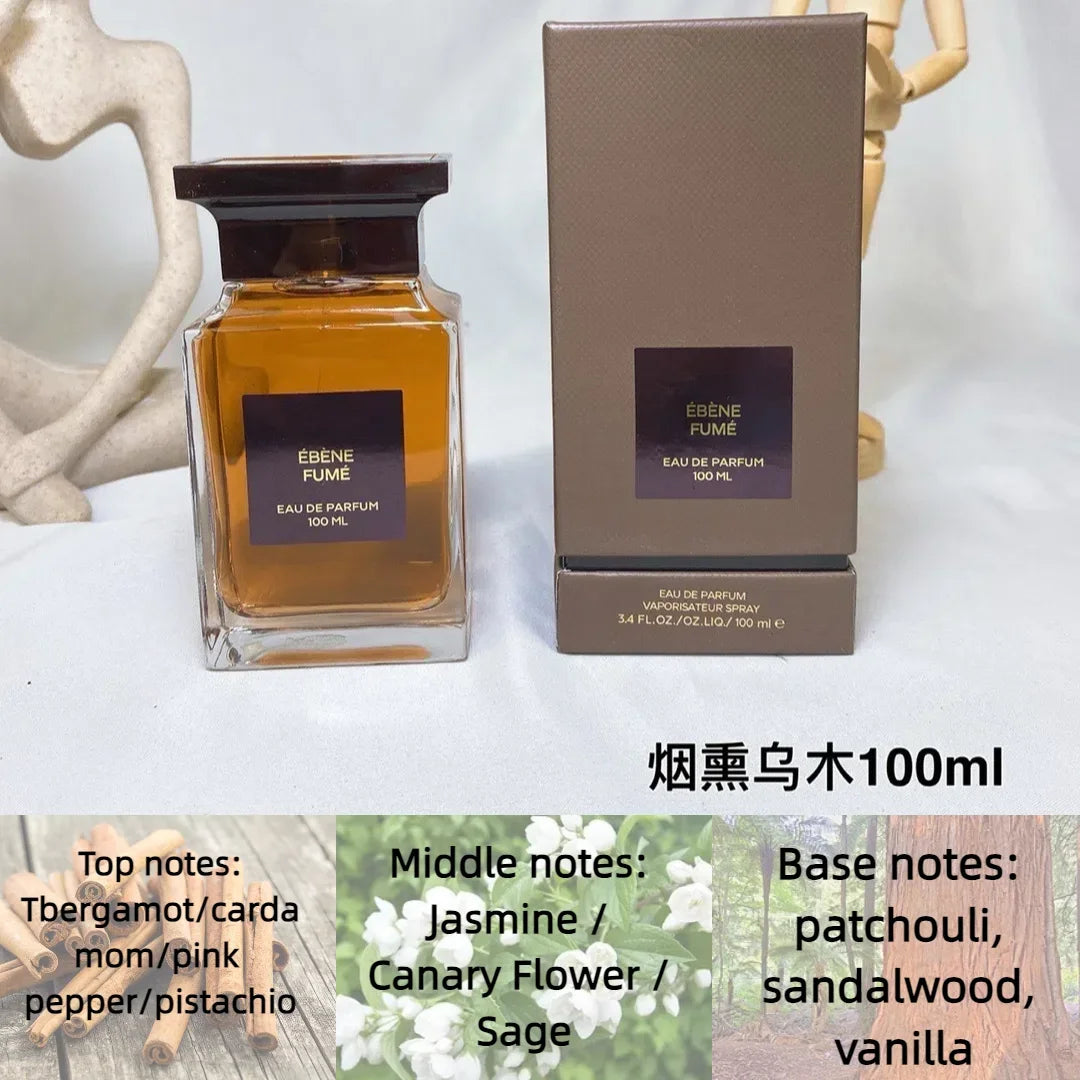 100ml Original Brand Perfume Women's Men's Perfumes Wood Rose Cherry Floral Scent Long Lasting Eau de Parfum Cologne Fragrance
