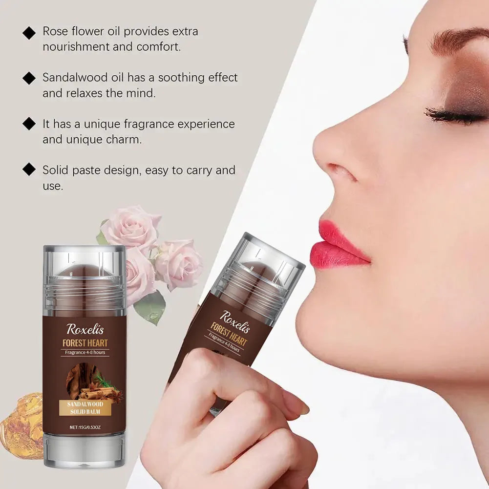 Sandalwood Perfume Balm Long Lasting Body Scent Temptation Flirting Charming Attraction Natural Fragrance Deodorant Solid Stick