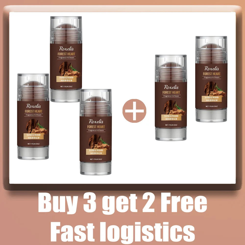 Sandalwood Perfume Balm Long Lasting Body Scent Temptation Flirting Charming Attraction Natural Fragrance Deodorant Solid Stick