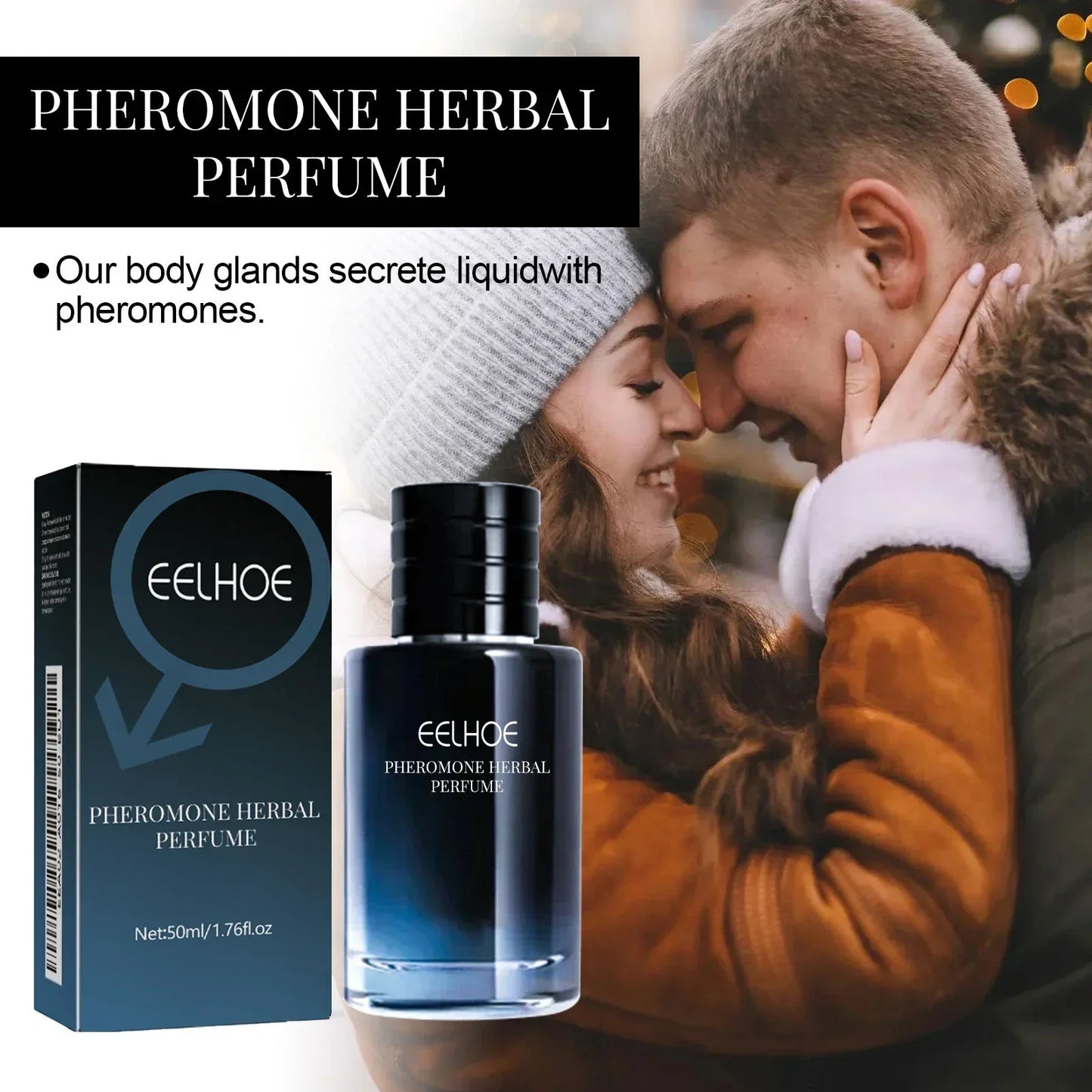 Long Lasting Pheromone Perfume for Men The Silent Law of Attraction Charms Attracts The Opposite Balminess Body 50ml