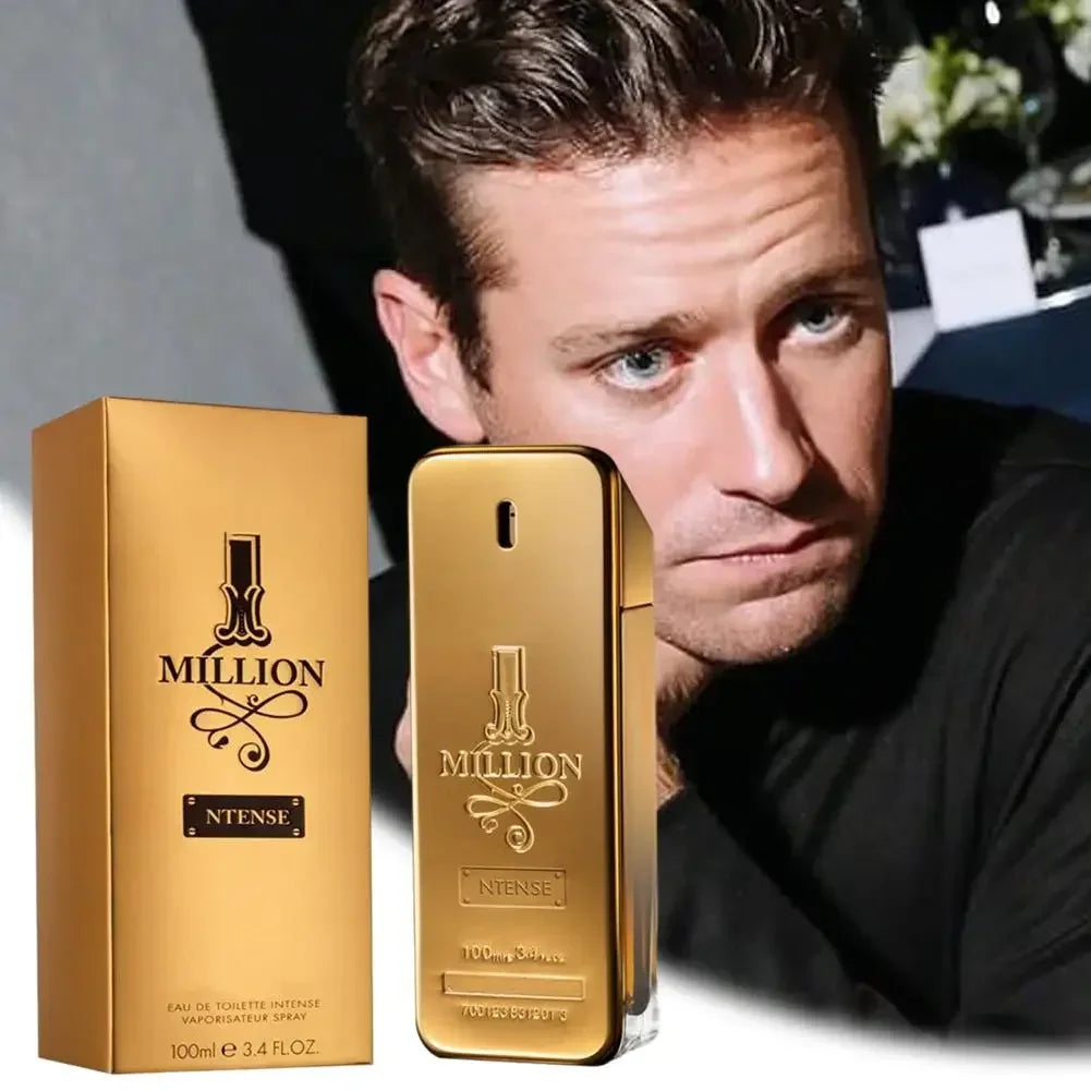 Perfume 100ml Golden Million Gold Brick Extrait - Men's Long-Lasting Woody Perfume Men's Perfume Pray Fragrance Cologne