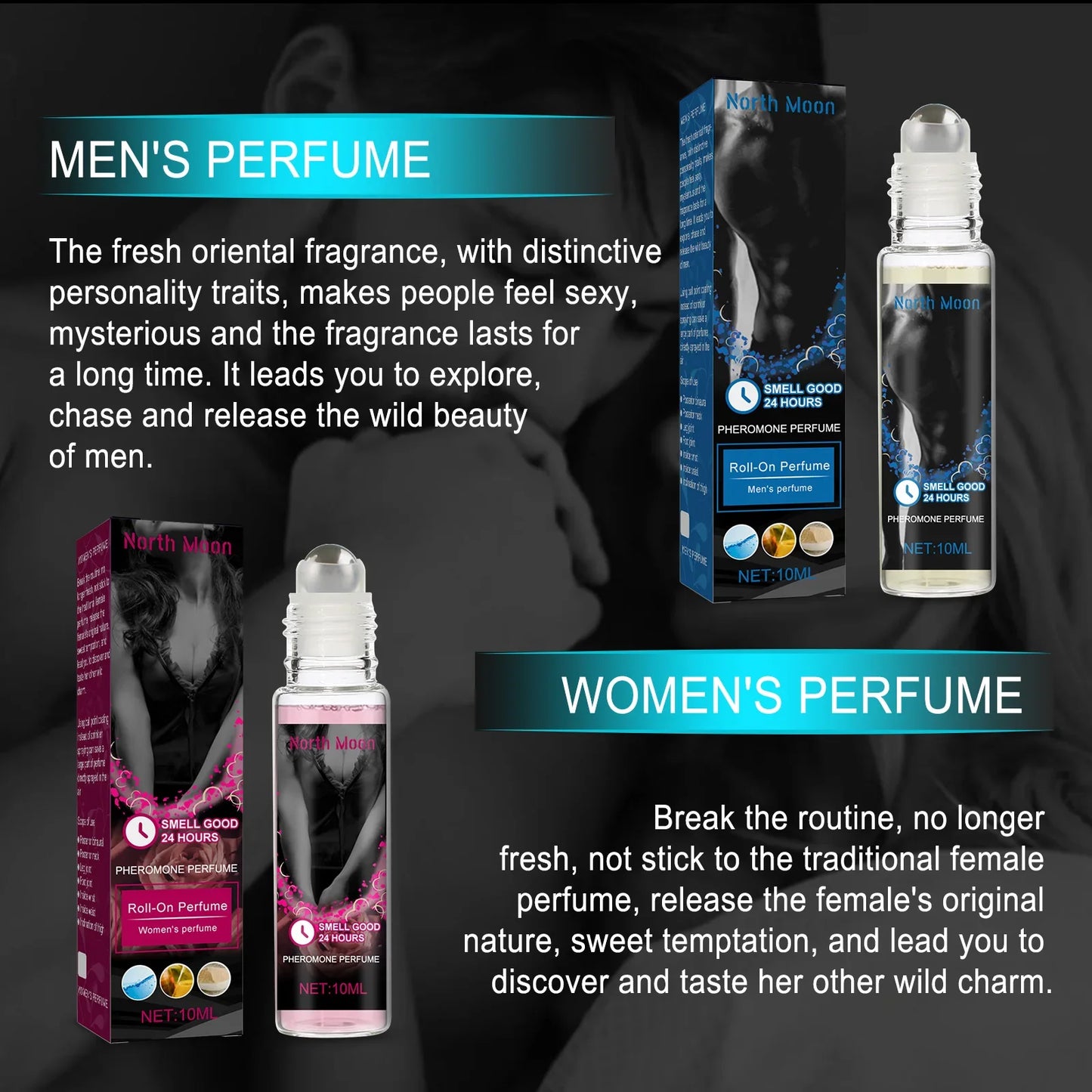 Peromonas perfume for men, colony fragrance for women, durable, romantic, sexual date, flirting, portable perfume, essential oil