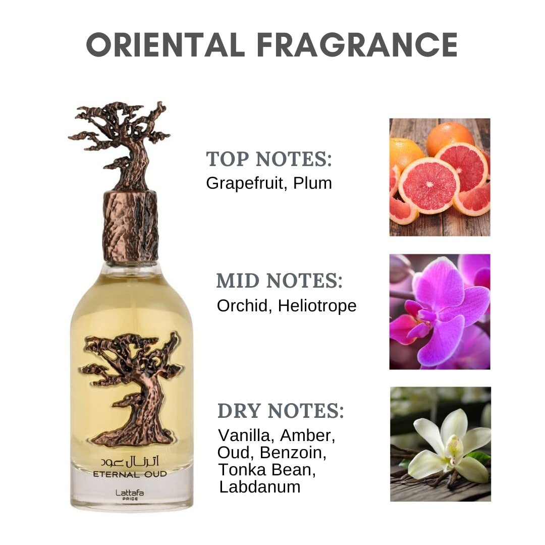 ETERNAL OUD PERFUME by LATTAFA PRIDE Eau De Parfum 100Ml FRAGRANCE🥇