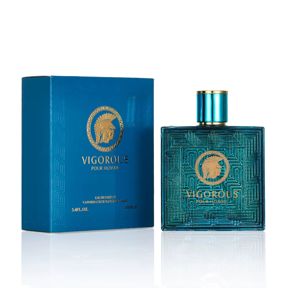 100ML 3.4FL.OZ Men'S Perfume Eros EDP, Fougère Notes Men'S Colognes Vanilla, Green Leaves, Fresh & Spicy Fragrance Spray for Man